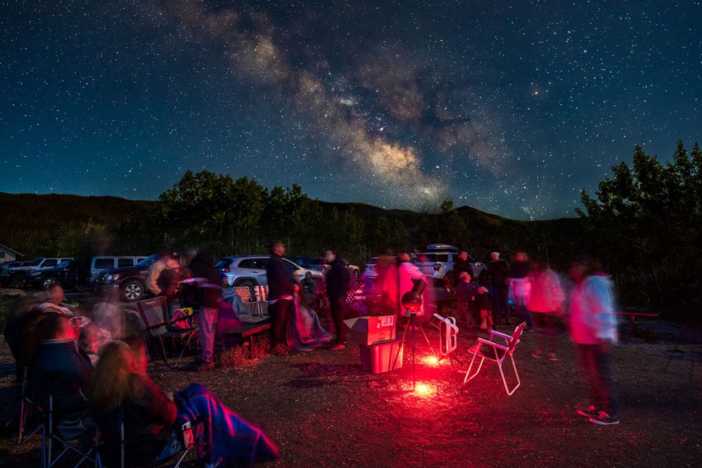 Star Party at Windy Point near Lake City, Colorado, organized by Lake City Skies