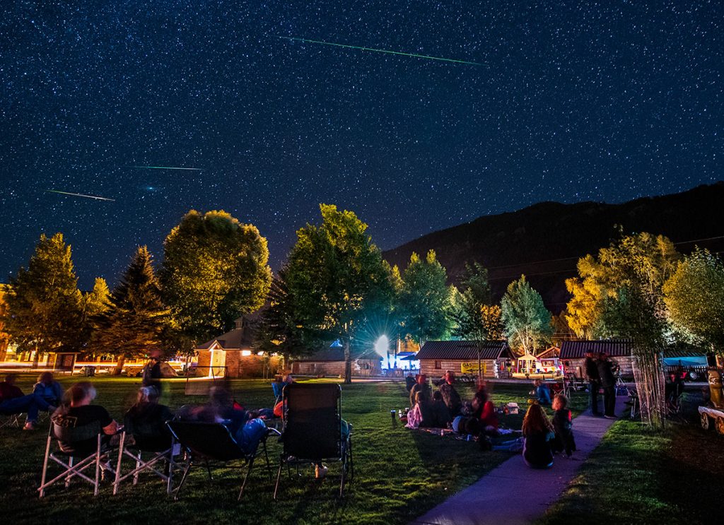A Perseid Meteor Star Party in the Lake City Town Park, Colorado